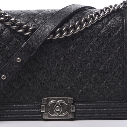 Chanel Caviar Quilted New Medium Boy Flap Black 7 of 10