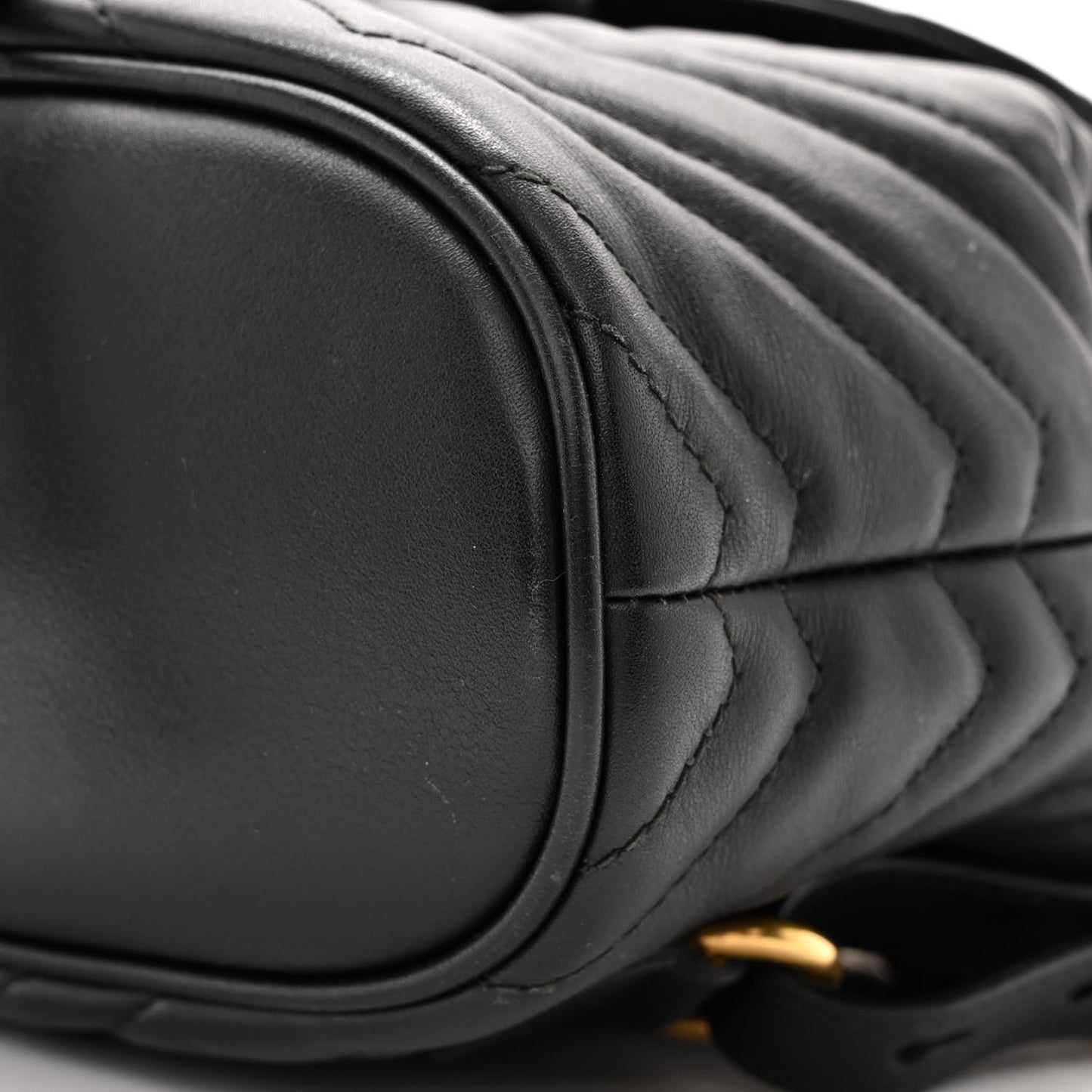 Calfskin Matelasse GG Marmont Flap Backpack Black