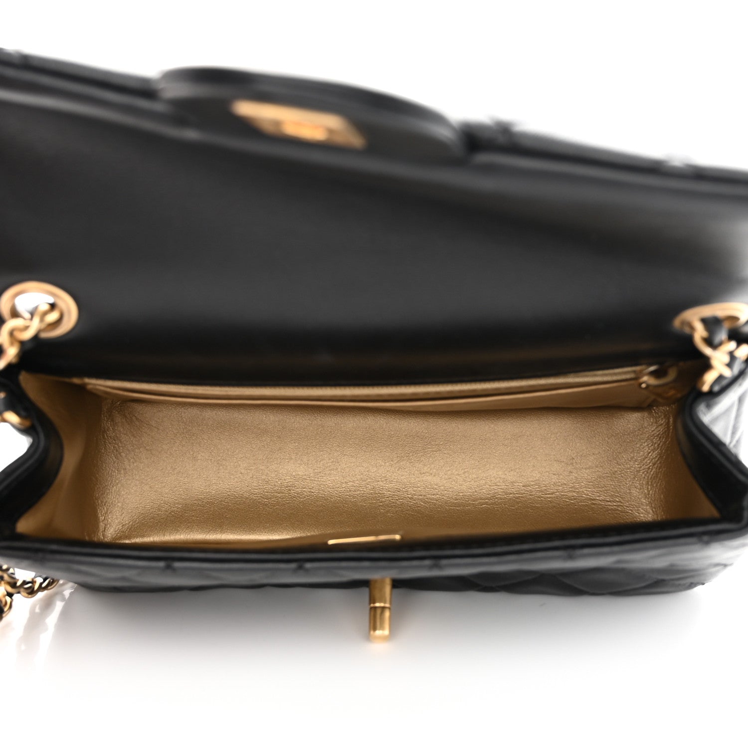 Chanel Lambskin Quilted Mini Rectangular Pearl Crush Flap Black 5 of 11