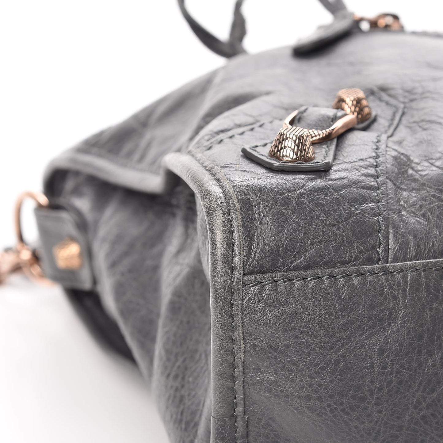 Agneau Giant 12 Rose Gold Hardware City Gris Tarmac