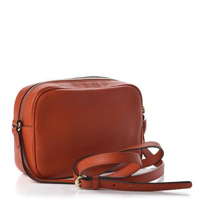 Gucci Pebbled Calfskin Small Soho Disco Bag Tabasco Red 3 of 10