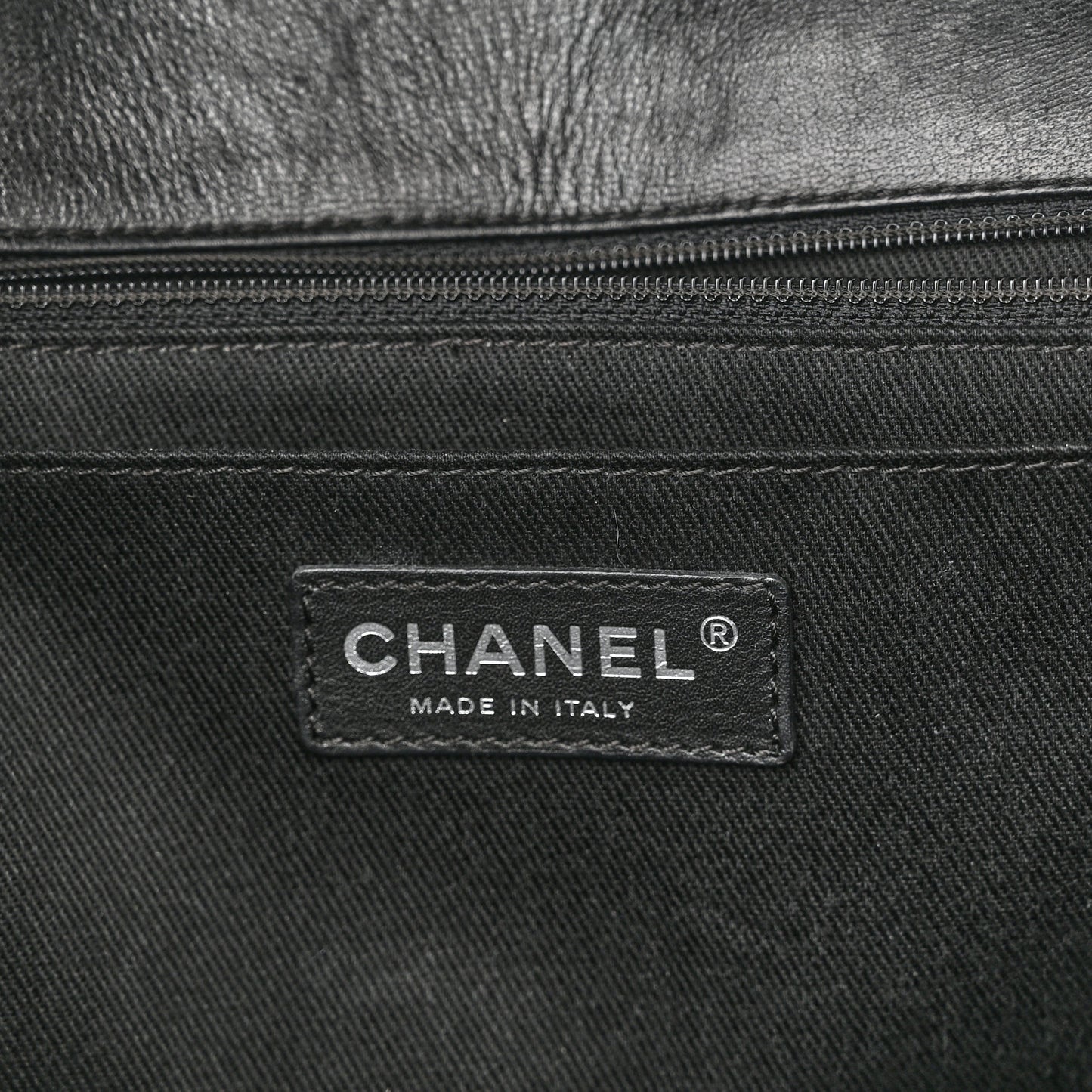 Vinyl Quilted In the Business Flap Bag Black