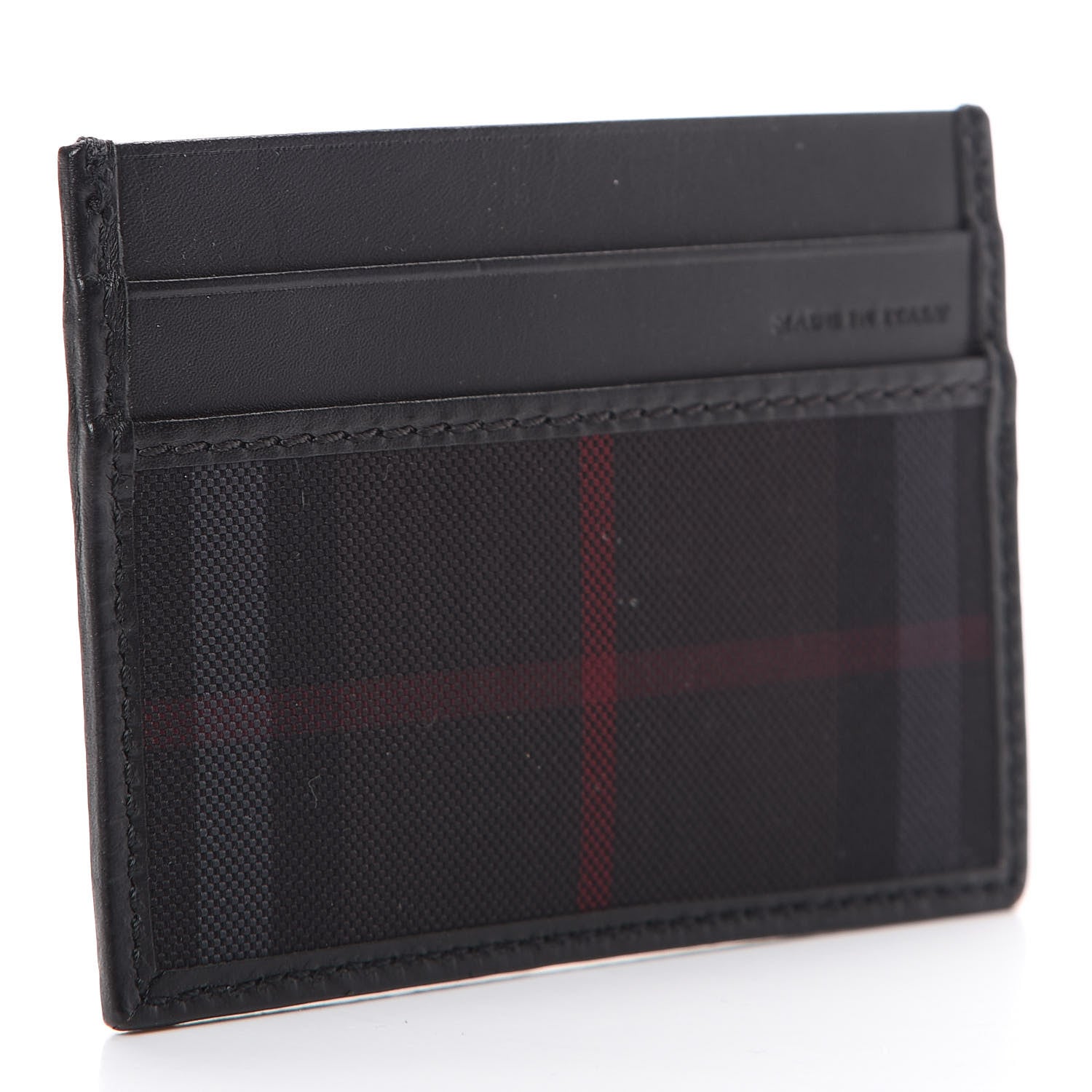Burberry Horseferry Check Calfskin Card Case Charcoal Black 2 of 7
