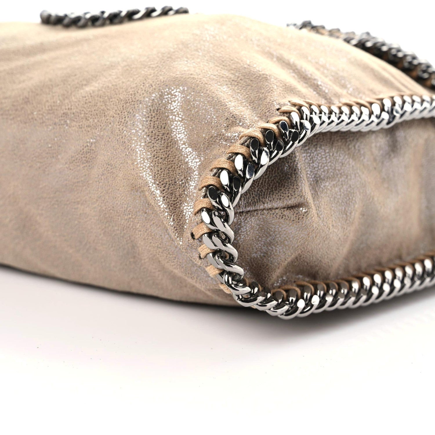 Stella McCartney Shaggy Deer Falabella Fold Over Tote Taupe 6 of 9