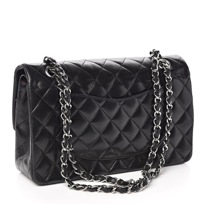 Chanel Lambskin Quilted Medium Double Flap Black 3 of 14