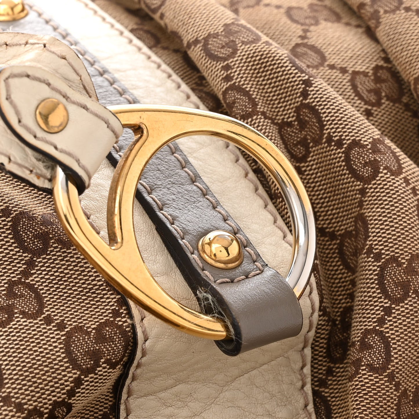 Monogram Medium Interlocking Icon Tote Ivory