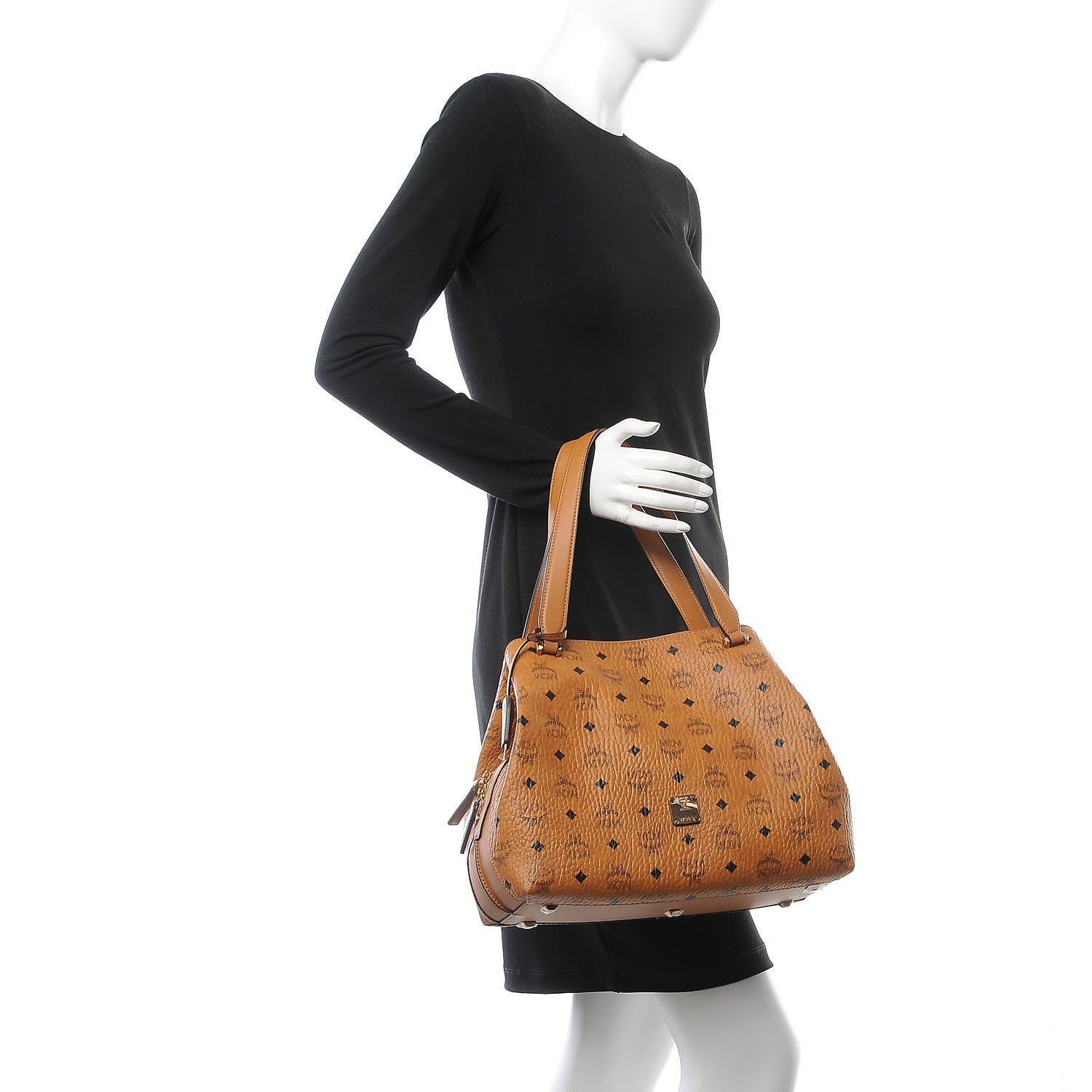 MCM Visetos Large Hobo Cognac 2 of 11