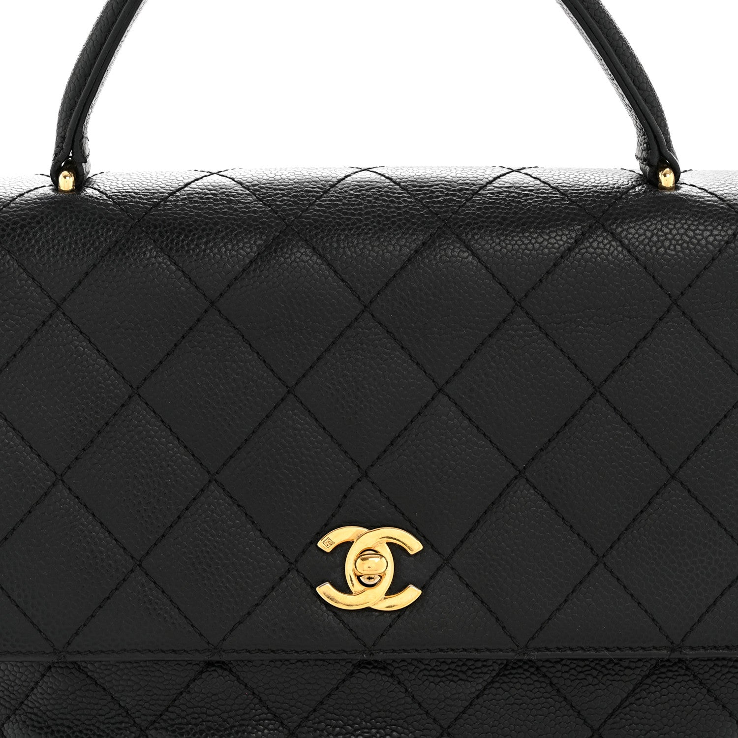 Chanel Caviar Quilted Jumbo Kelly Flap Black 8 of 17