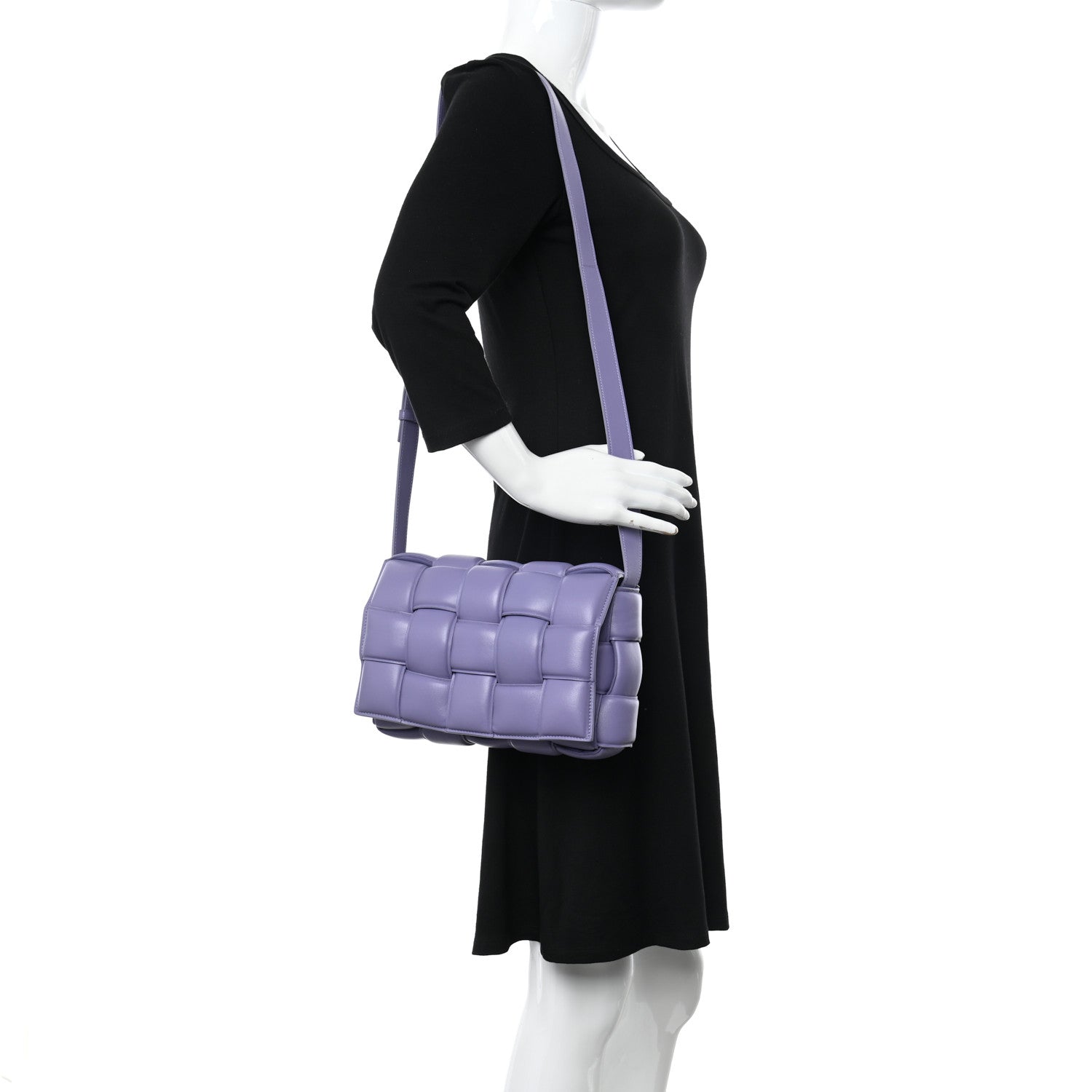 Bottega Veneta Nappa Maxi Intreccio Padded Cassette Crossbody Bag Lavender 2 of 10