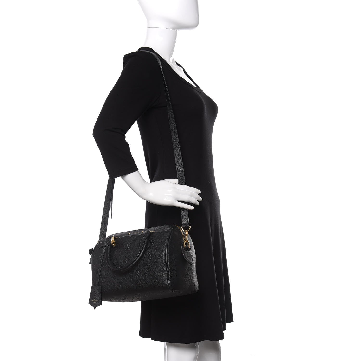 Louis Vuitton Empreinte Speedy Bandouliere 25 NM Black 2 of 11