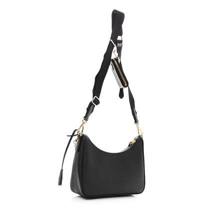 Prada Saffiano Lux Re-Edition 2005 Shoulder Bag Black 3 of 9