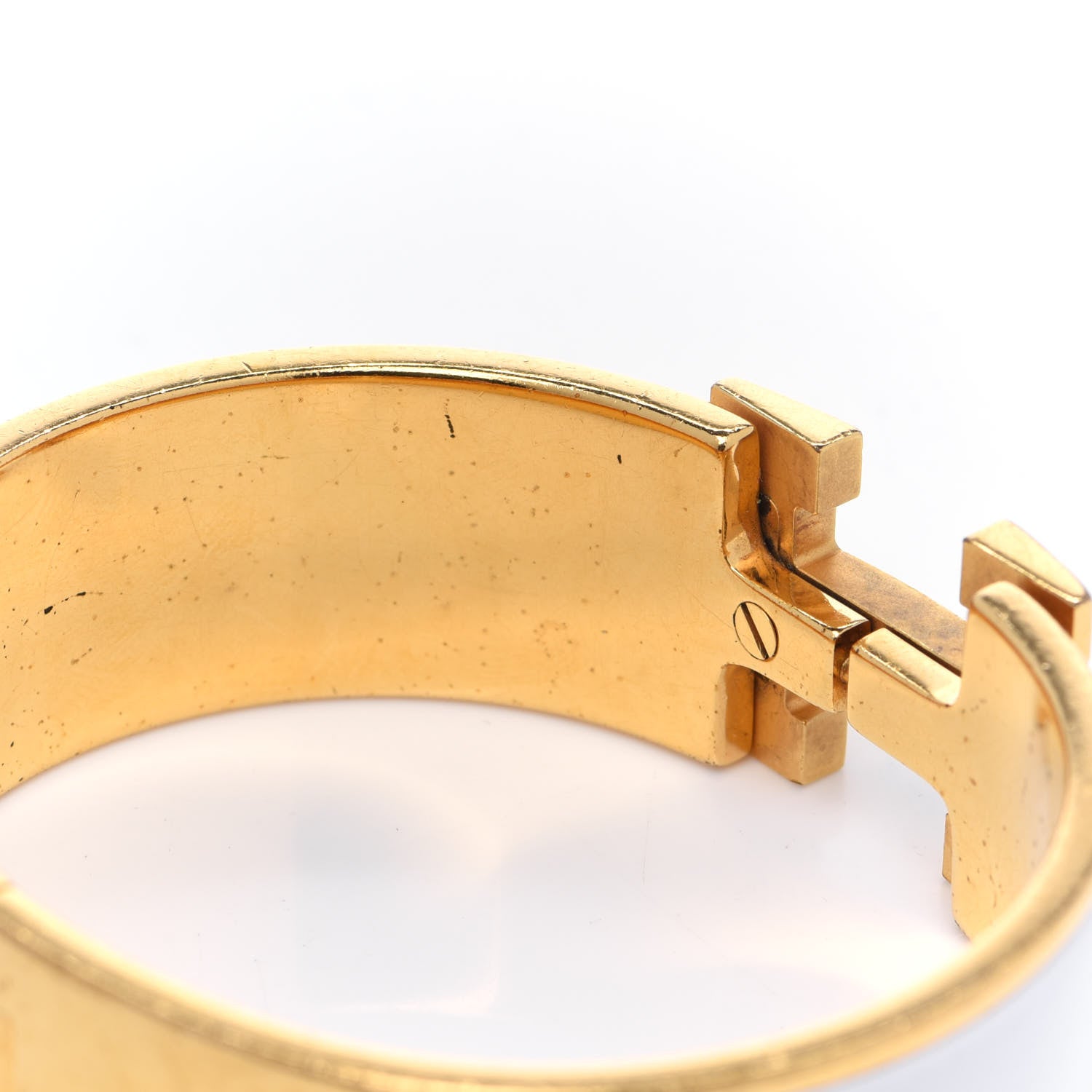 Hermes Enamel Wide Clic Clac H Bracelet PM White 7 of 10