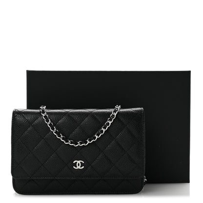 Chanel Caviar Quilted Wallet On Chain WOC Black 13 of 13