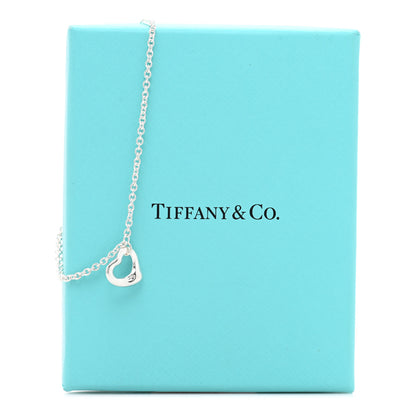 Tiffany Sterling Silver Elsa Peretti Open Heart Charm Bracelet 4 of 4