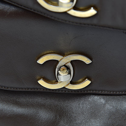 Chanel Lambskin Quilted Backpack Brown 6 of 11