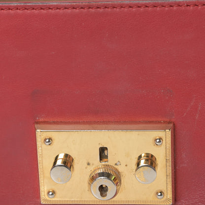 Gucci Calfskin Small Padlock Shoulder Bag Hibiscus Red 9 of 21
