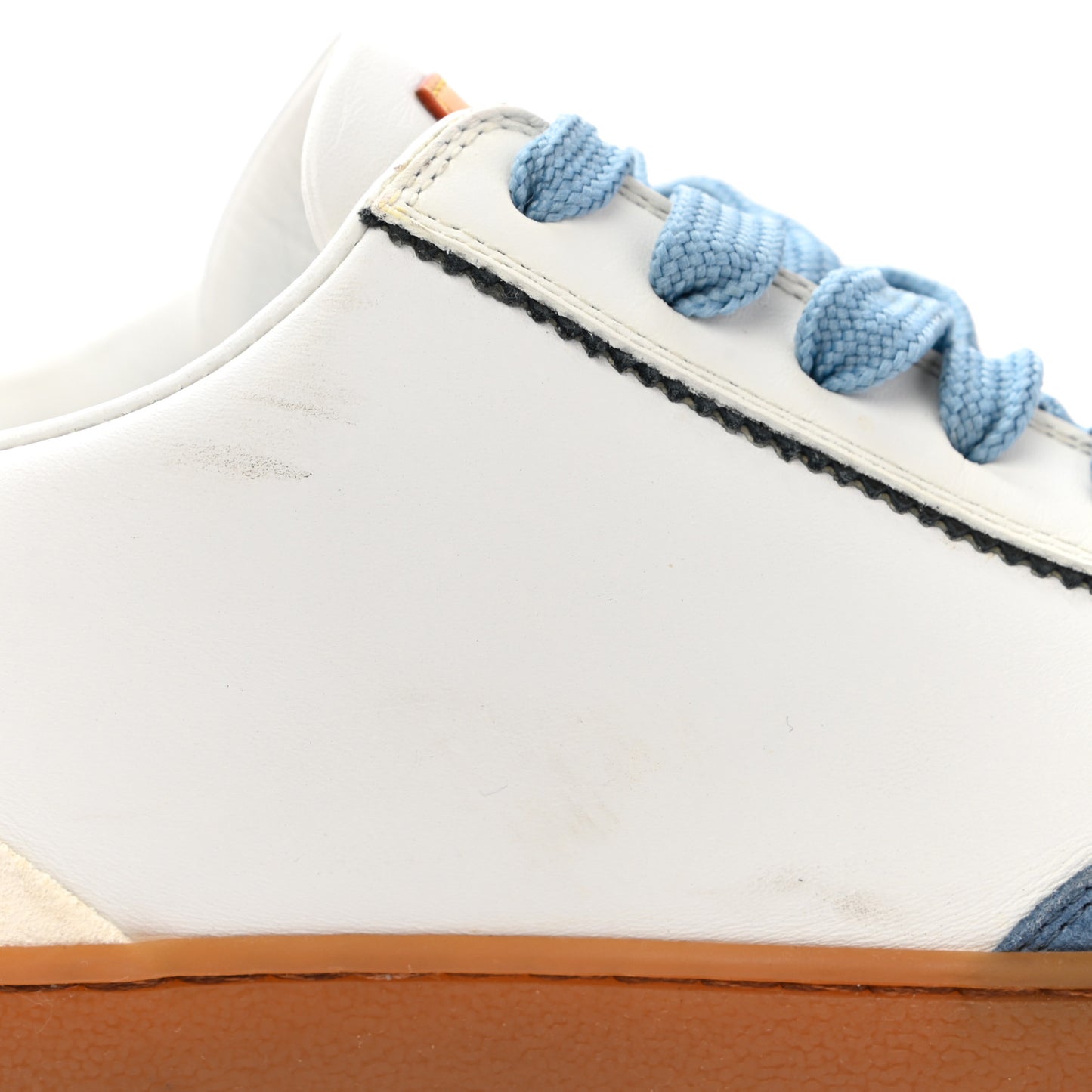 Calfskin Frontrow Sneakers 37.5 Blue