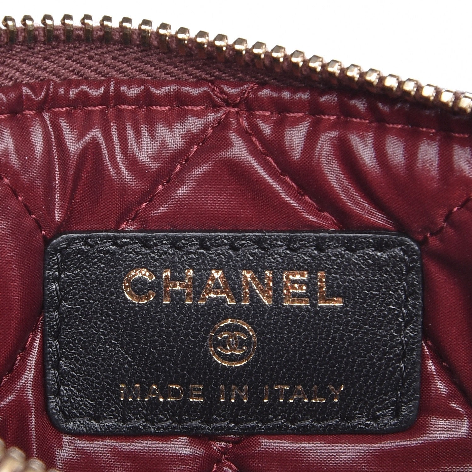 Chanel Lambskin Quilted Small Cosmetic Case Black 6 of 8