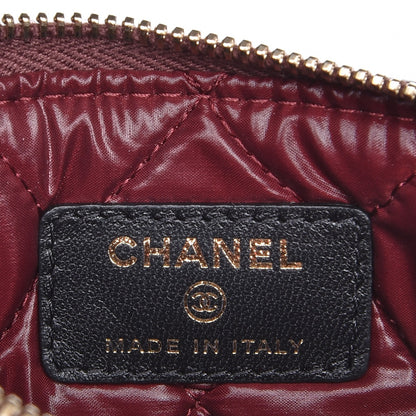 Chanel Lambskin Quilted Small Cosmetic Case Black 6 of 8