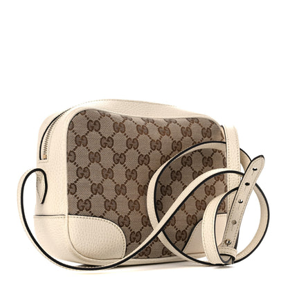 Gucci Monogram Dollar Calfskin Mini Bree Messenger Bag Beige Ebony Avoire 3 of 12