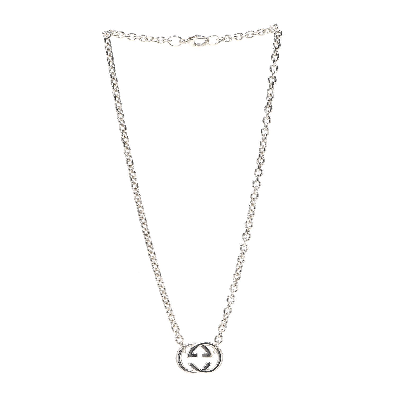 Gucci Sterling Silver Britt Necklace 3 of 4