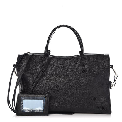Balenciaga Veau Grana Perforated Blackout Hardware S City Black 1 of 14