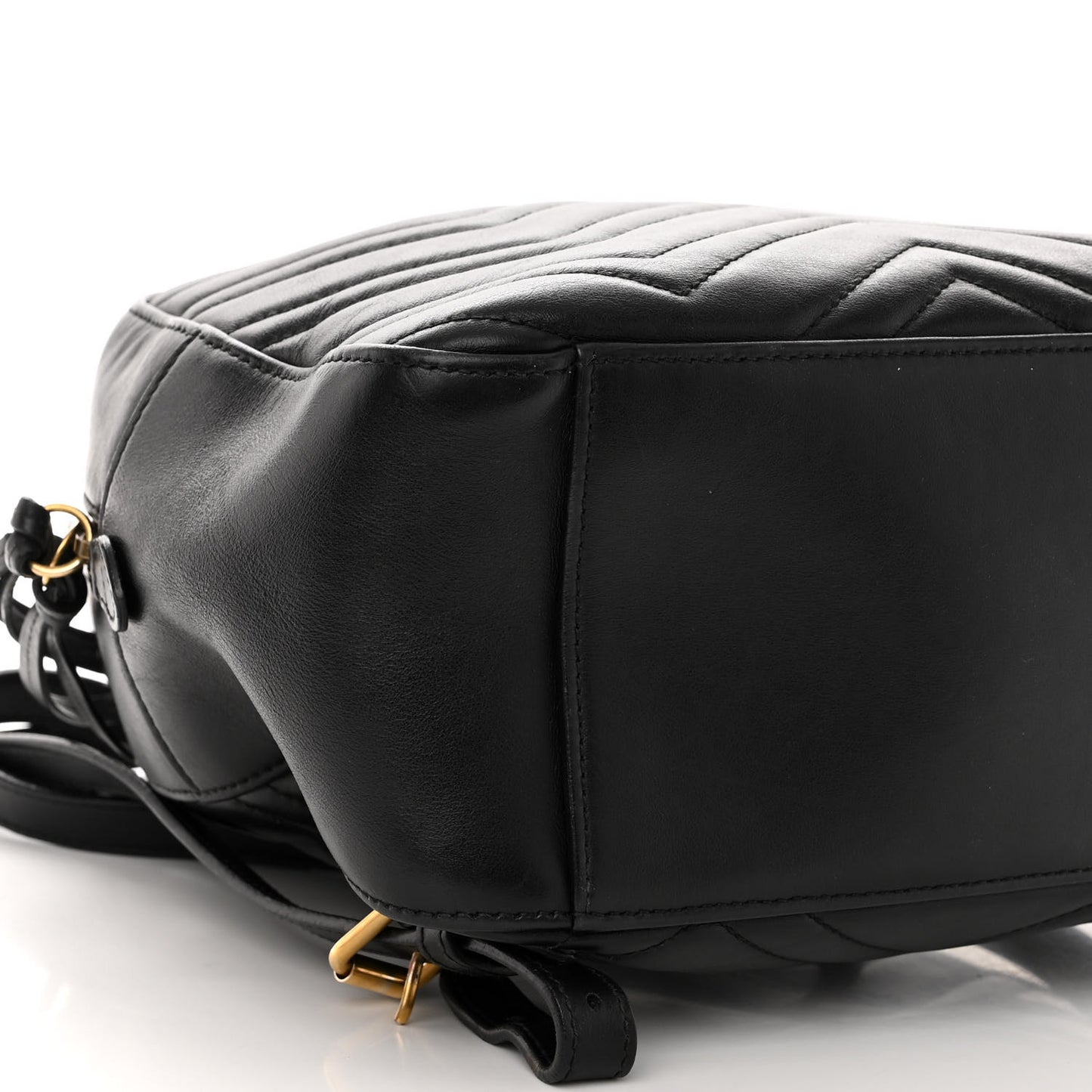 Calfskin Matelasse GG Marmont Backpack Black