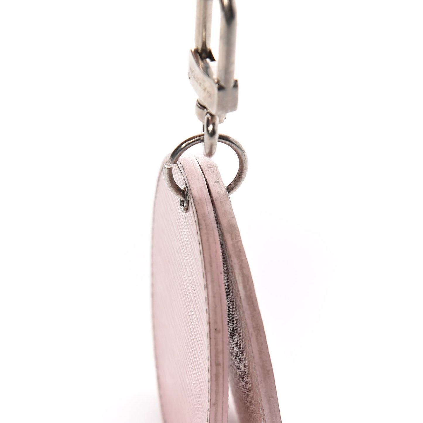 Epi Mirror Bag Charm Key Holder Rose Ballerine
