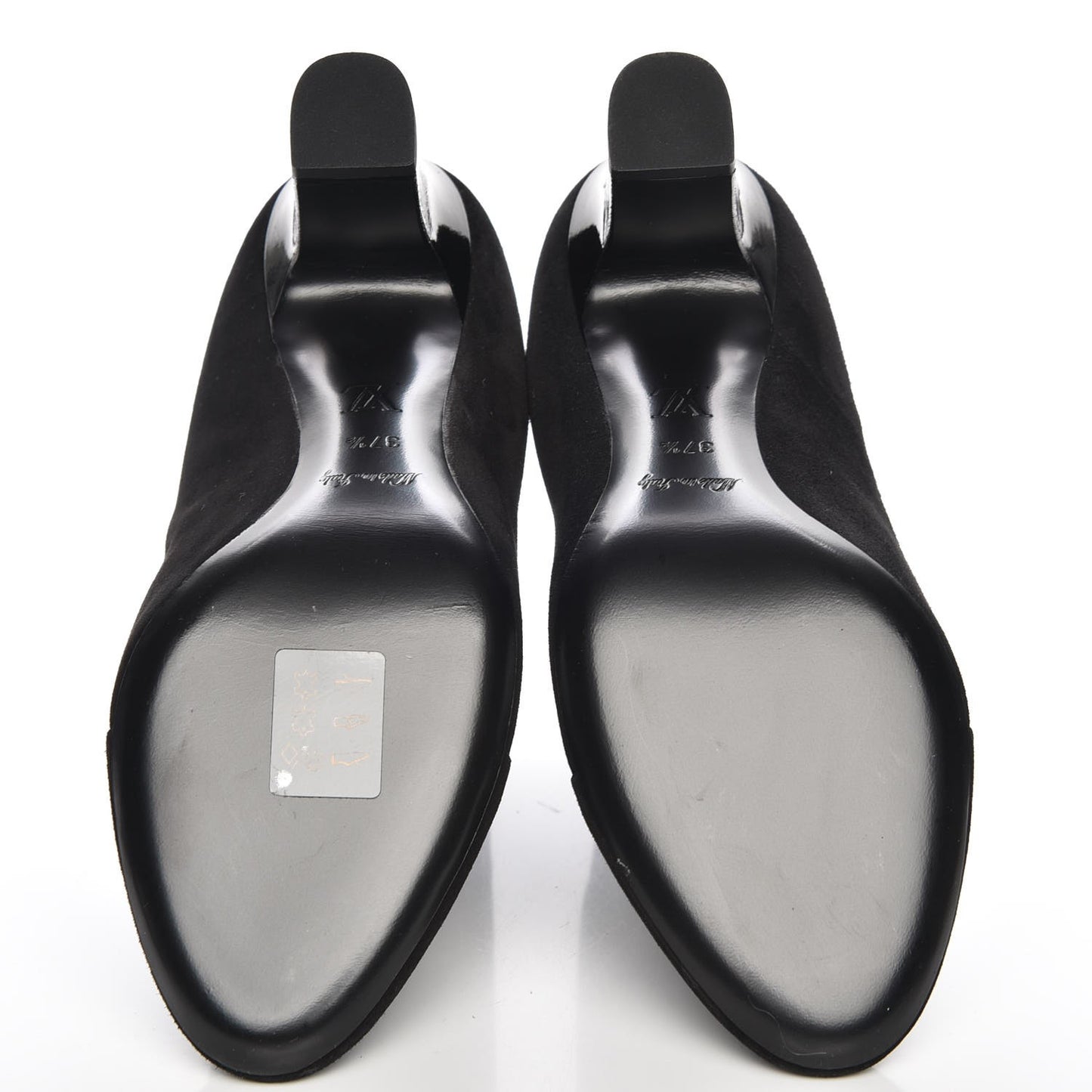 Suede Monogram Uniformes Cap Toe Chelsea 75mm Ankle Boots 37.5 Black