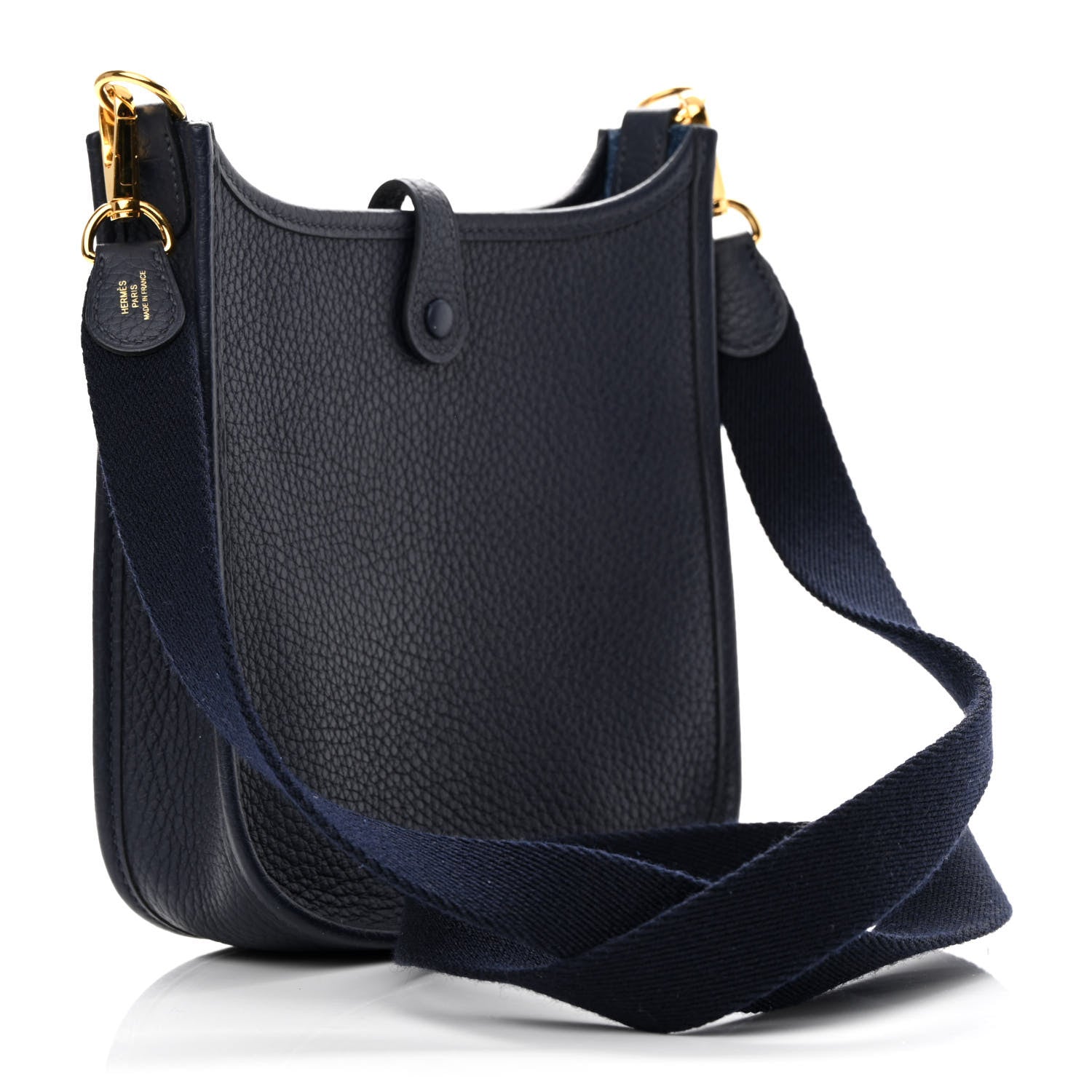 Hermes Taurillon Clemence Evelyne TPM Bleu Nuit 3 of 11