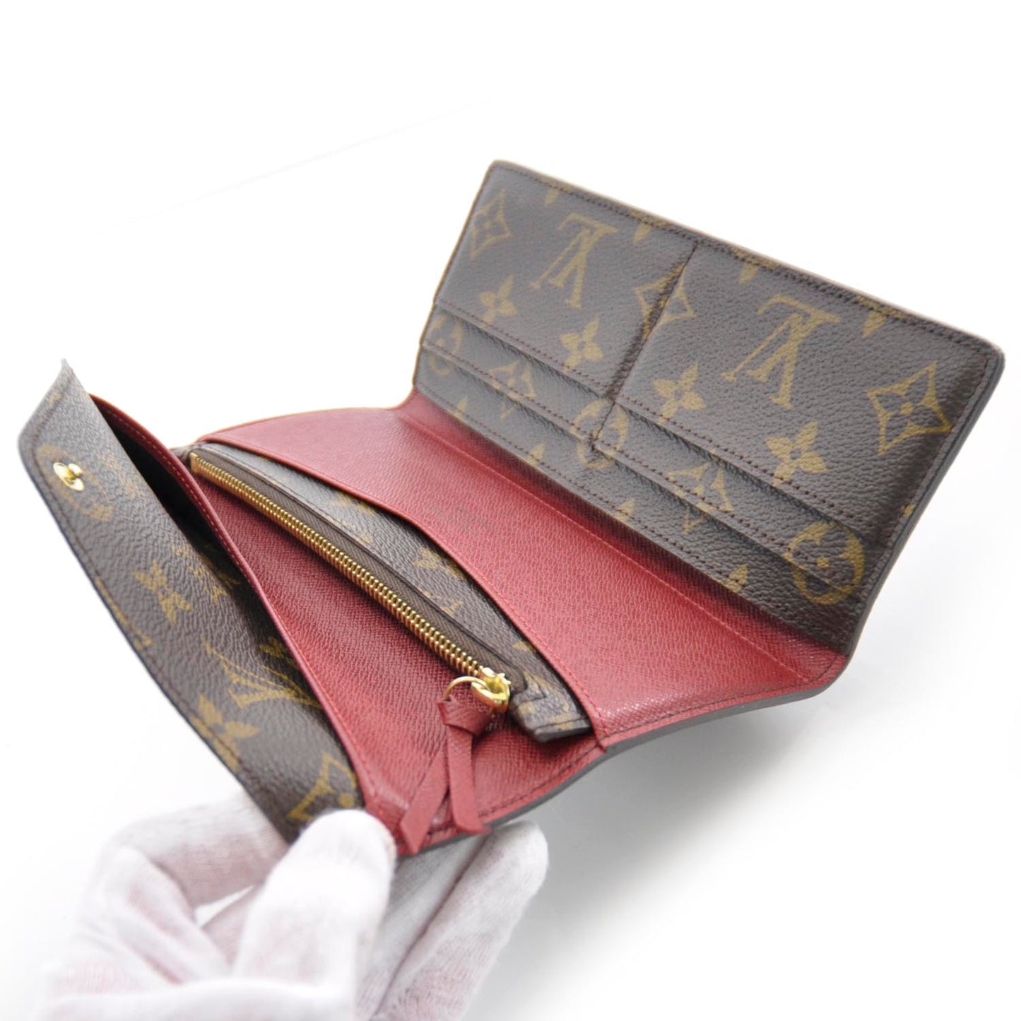 Monogram Josephine Wallet Red