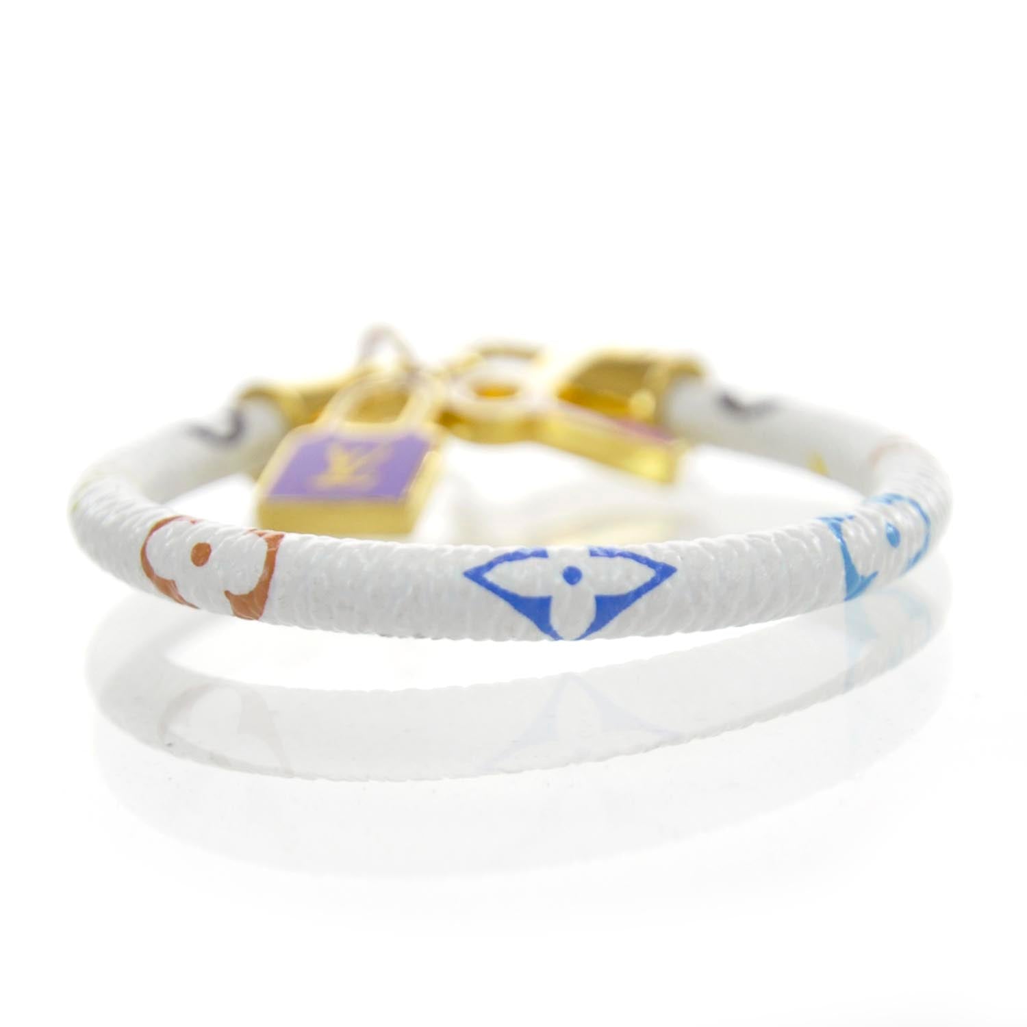 Louis Vuitton Monogram Multicolor Luck It Bracelet 19 White 1 of 4