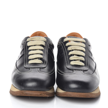 Hermes Calfskin Womens Quick Sneakers 37 Black 2 of 10