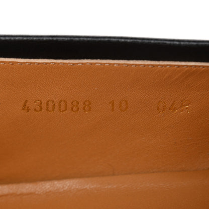 Gucci Velvet GG Monogram Goatskin Mens Horsebit Loafers 10 Brown Black 10 of 11