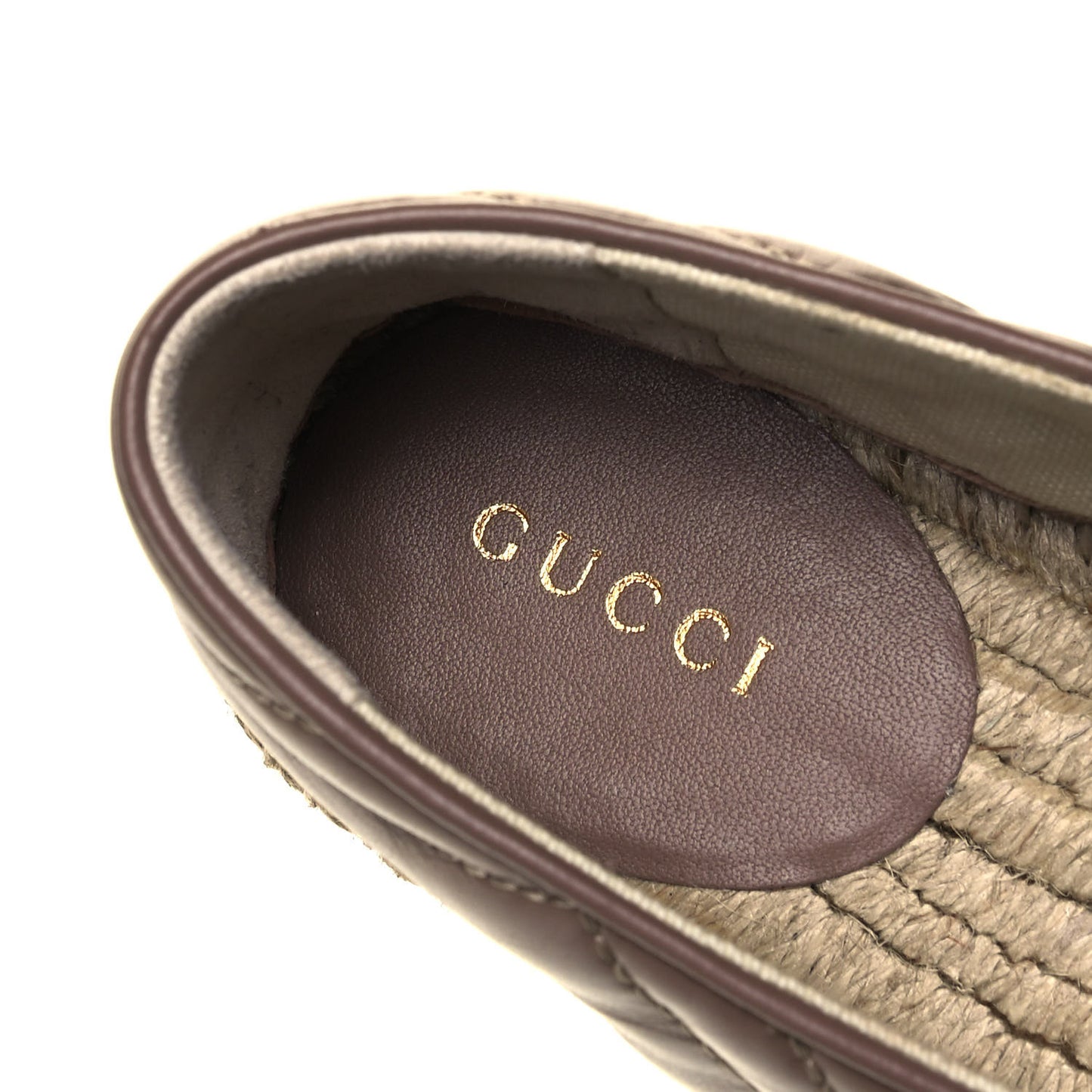 Nappa Matelasse GG Marmont Espadrilles 35.5 Porcelain Rose