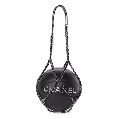 Chanel Lambskin Chain Net and Basketball Black 1 of 8