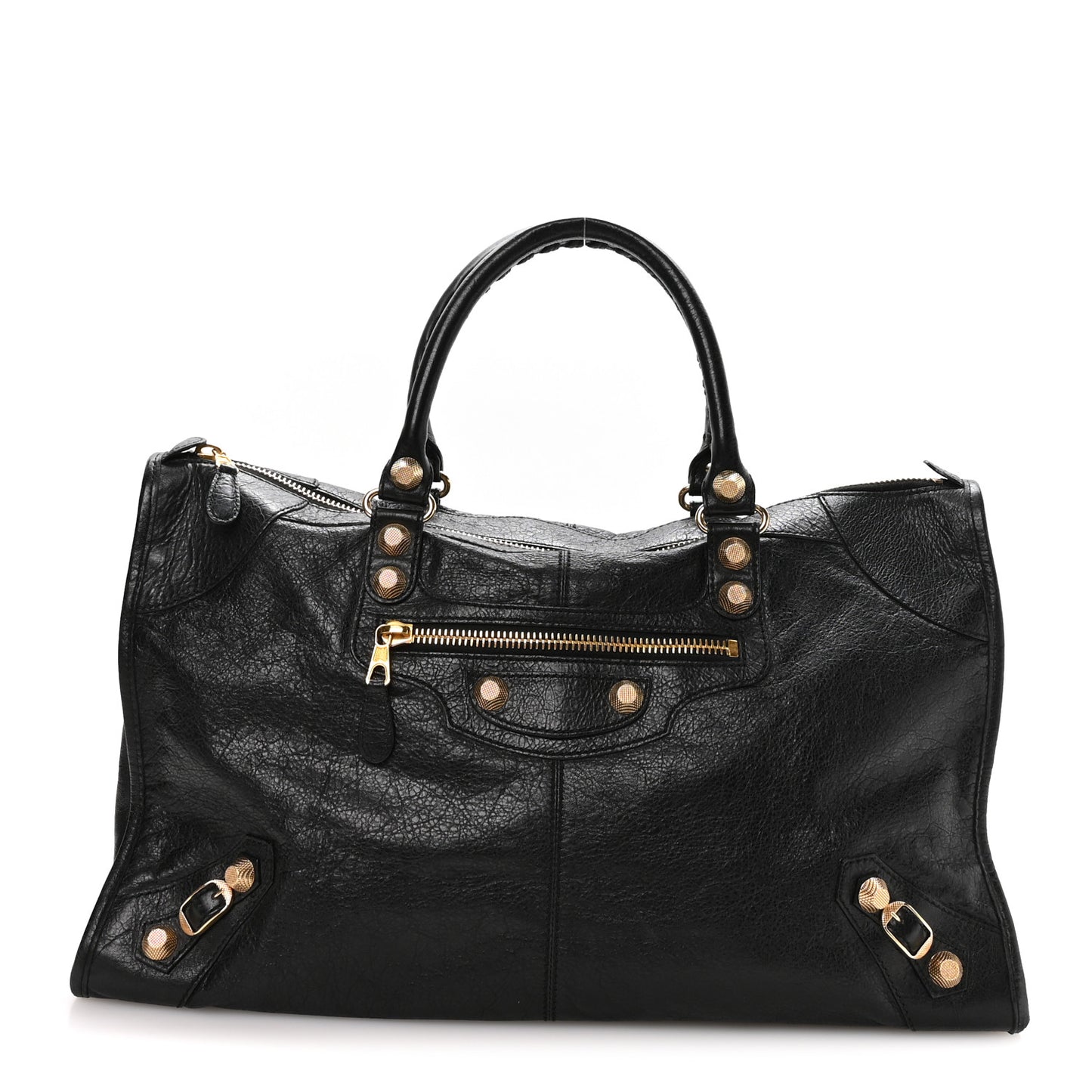 Agneau Giant 12 Gold Hardware Work Black
