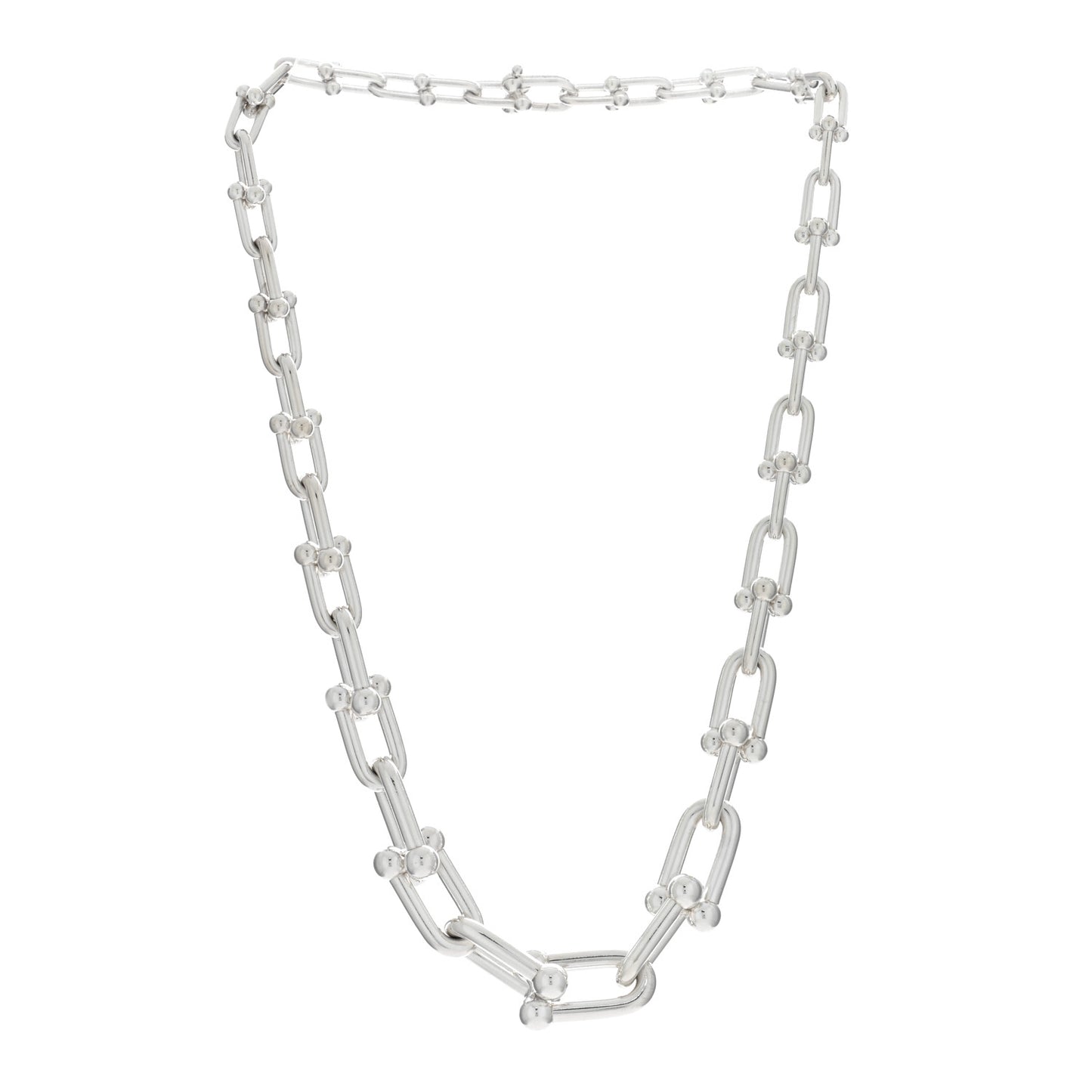 Sterling Silver HardWear Graduated Link Necklace
