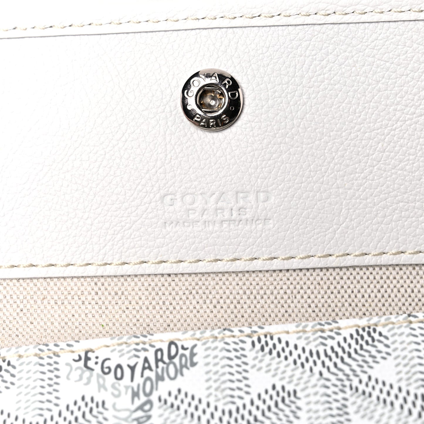 Goyardine Saint Louis GM White