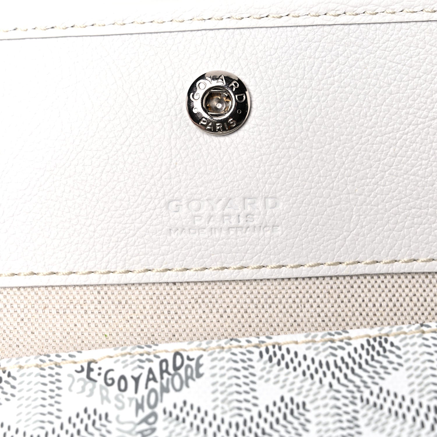 Goyard Goyardine Saint Louis GM White 6 of 8