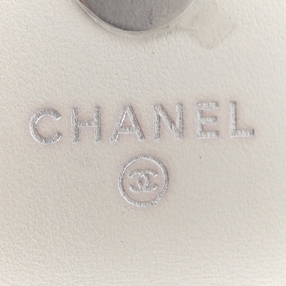 Chanel Iridescent Calfskin Quilted Mini Maxi Pearls Wallet On Chain WOC White 6 of 12