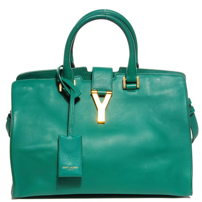 Saint Laurent Calfskin Small Classic Y Cabas Green 1 of 14