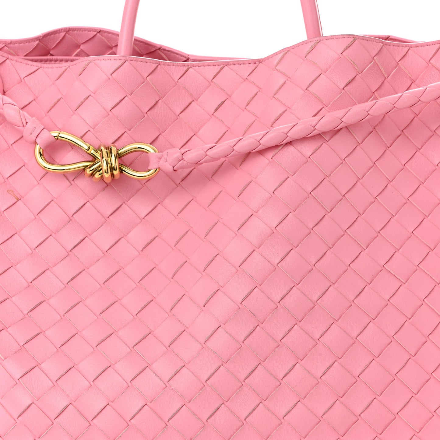 Nappa Intrecciato Large Andiamo Shoulder Bag Ribbon