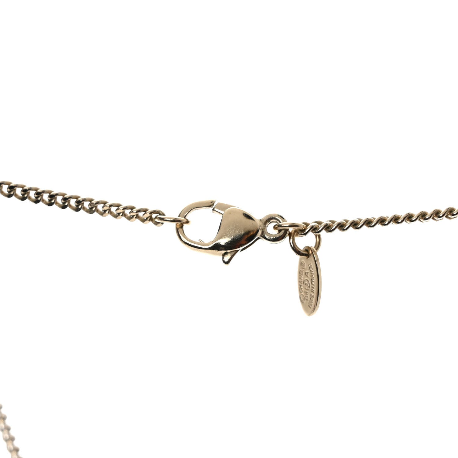 Chanel Enamel Pearl CC Drop Necklace Black Gold 4 of 6