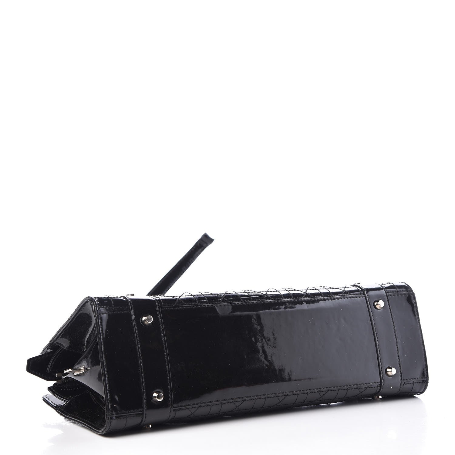 Christian Dior Patent Cannage Stitched East West Lady Dior Black 4 of 13