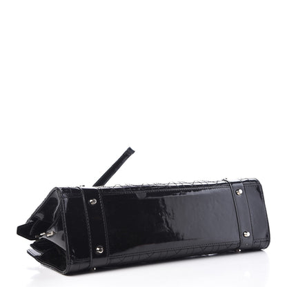 Christian Dior Patent Cannage Stitched East West Lady Dior Black 4 of 13