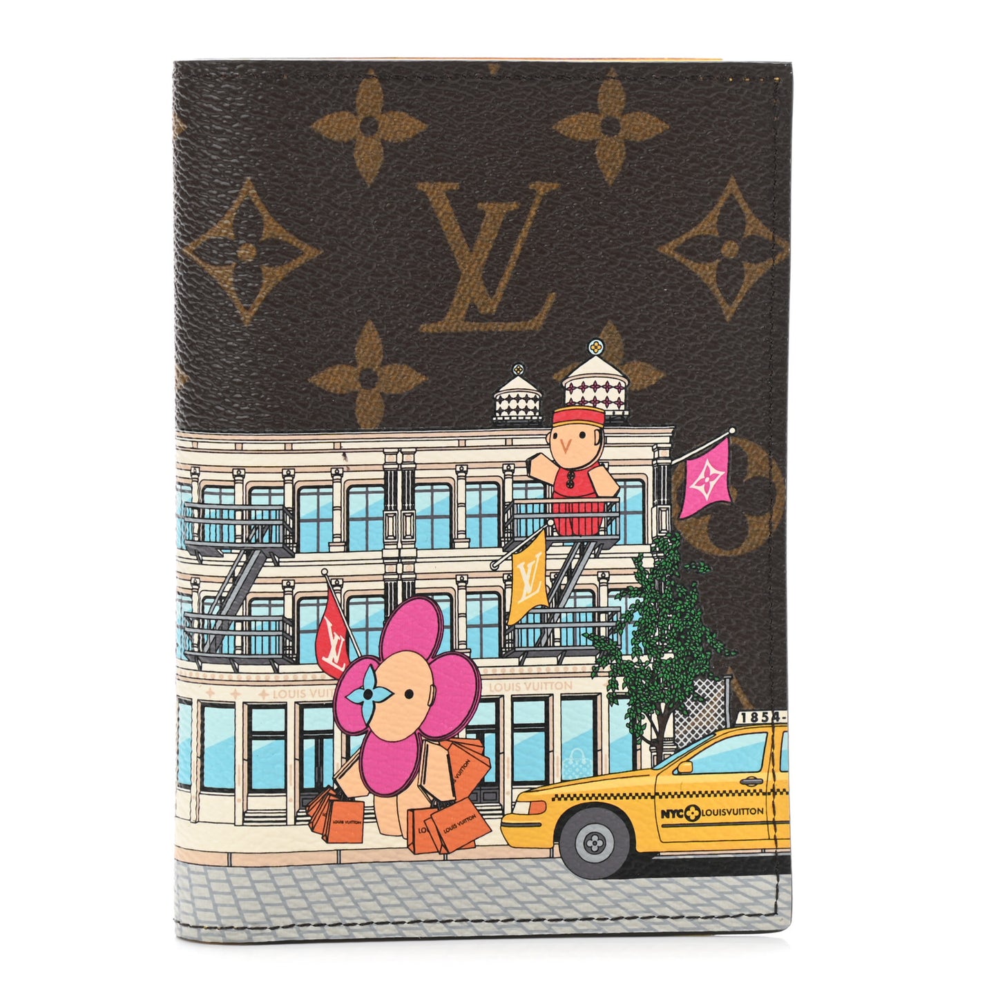 Monogram 2022 Christmas Animation New York Soho Passport Cover Yellow