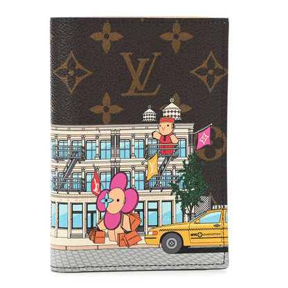 Louis Vuitton Monogram 2022 Christmas Animation New York Soho Passport Cover Yellow 1 of 6