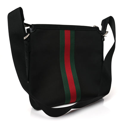 Gucci Techno Canvas Web Messenger Bag Black 3 of 9