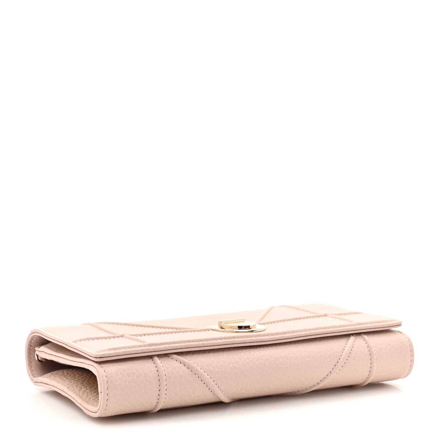 Christian Dior Grained Calfskin Diorama Croisiere Chain Wallet Rose Poudre 4 of 11